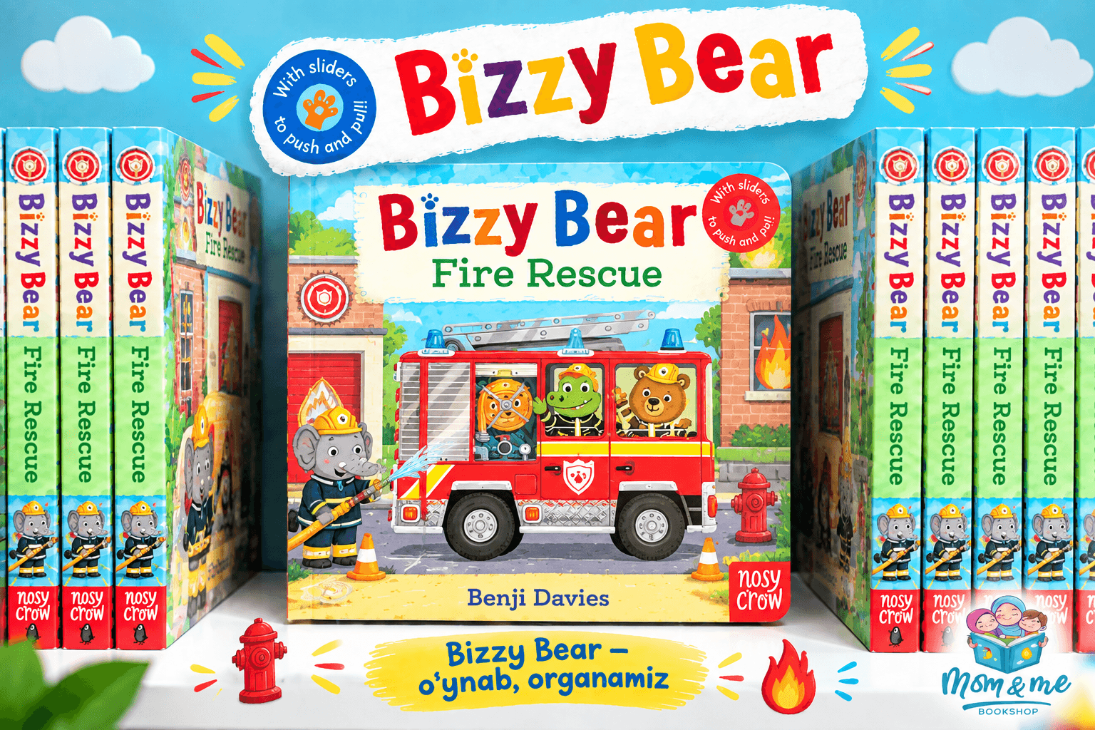 BIZZY BEAR Push-Pull: FIRE RESCUE