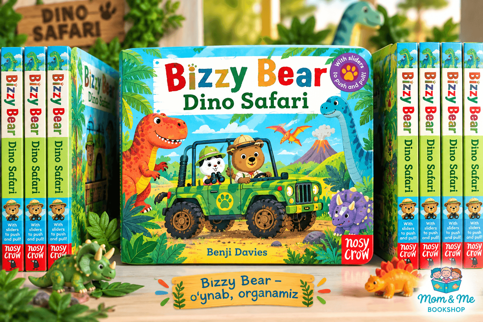 BIZZY BEAR Push-Pull: DINO SAFARI